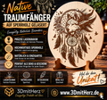 Native Traumfänger auf Sperrholz gelasert